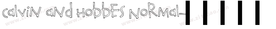 Calvin and Hobbes Normal字体转换